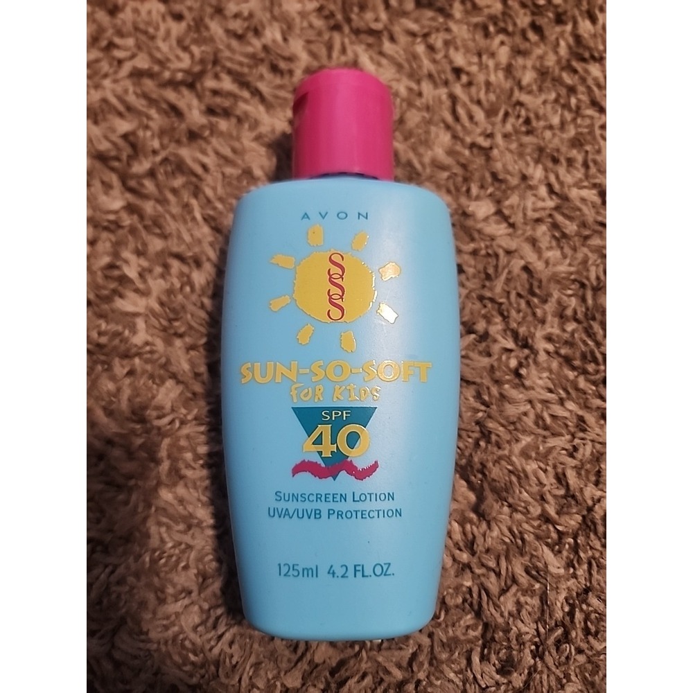 Avon‎ Sun-So-Soft Sunscreen Spray For Kids Spf 40 Lotion 4.2 Oz New- SEE Pics